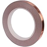 Copper Foil Tape (1/4inch X 36yards) with Conductive Adhesive - Stained Glass, Soldering, Electrical Repairs, Grounding, EMI Shielding - Extra Long Value Pack at A Great Price - NOW 39% Thicker Foil