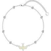 MONGAS Bird Bracelet Sterling Silver White Bird Bracelet Holy Spirit Doves Jewelry for Women