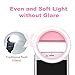 Selfie Light - TeckEpic 36 LED Selfie Ring Light Laptop Camera Photography Video Lighting for iPhone, iPad, Samsung, BlackBerry, Motorola and Android Smartphones, Pink