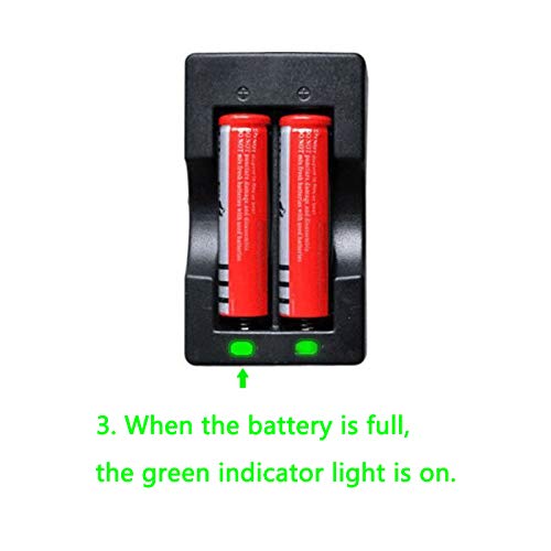 LYILIN Fast Smart 18650 Battery Charger,18650 Battery Dedicated Charger (Battery Not Included).