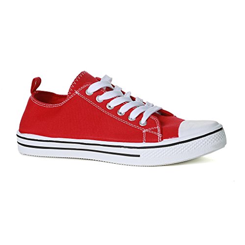 Influence Men's Sneaklos Lo-Top Casual Lace-Up Sneaker, Red, Size 8