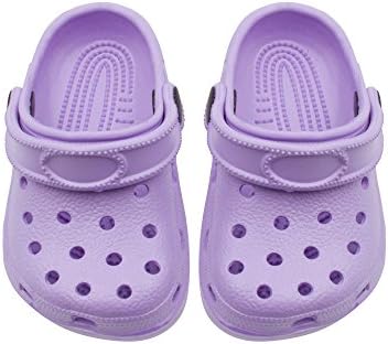 Shocked Toddler Rubber Foam Slingback Clogs with Ventilated Upper Size 11-12 Lilac