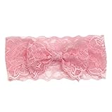 Vovotrade Fashion Lace Big Bow Hair Band; Baby Head Band Accessories (7PCS)