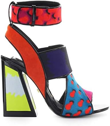 Kat Maconie Women's WENDYMLTPNT Blue Leather Sandals