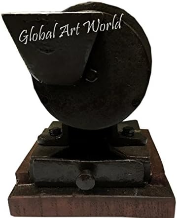 Global Art World Finest Engineered And Beautifully Made Grain Maker Flour Grinder Home And Kitchen Products Dark Brown Hand Mill Machine HB 0213