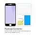 iPhone 7 8 Screen Protector, HUMIXX 3D Touch Edge to Edge 9H Blue Light Filter Full Coverage Shockproof Tempered Glass Film for Apple iPhone 7 8 (Black Anti-Blue Light)