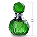 H&D HYALINE & DORA Green Vintage Crystal Empty Decor Mini Refillable Perfume Bottle