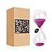 Hourglass Sand Timers - SWISSELITE Biloba Hourglass Sand Timer Inspired Glass/Home, Desk, Office Decor