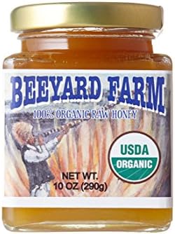 KOSHER- PURE- ORGANIC -RAW- Honey NOP-USDA, 100%Certified! NATURAL Superfood Tea sweetener Increases Energy Level and Immunity, Premium Skin Care.Beeyard Farm - SUMMER -Honey Pasture -10 oz, (290G)
