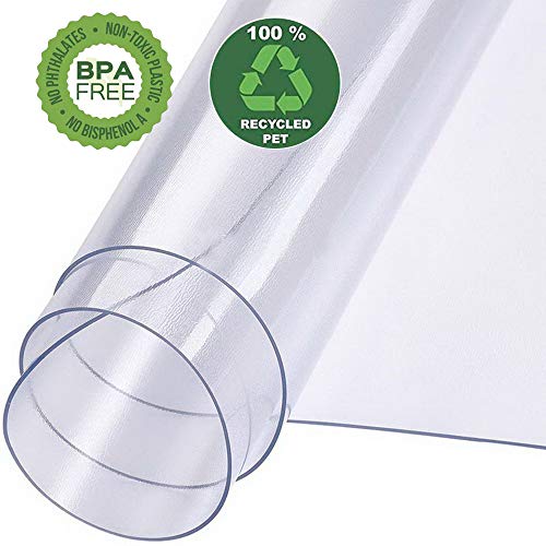 BigTron Office Desk Chair Mat for Hard Wood Floor PVC Matte, Transparent Sturdy Chair Mat, Only for Hardwood Floor, Immediately Flat Out of Box, 36\