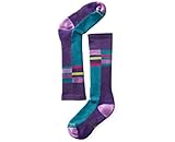 SmartWool Kids' Wintersport Stripe Socks (Mountain Purple) Medium