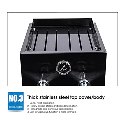 Montalatte multiuso commerciale da 2200 W, macchina per schiumare l'acqua bollente a vapore completamente automatica da… - immagine 6