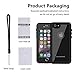 OUNNE iPhone 6/6s Waterproof Case, IP68 Certified with Touch ID Underwater Full Body Cover SandProof Shockproof Snowproof for iPhone 6/6s (Black)