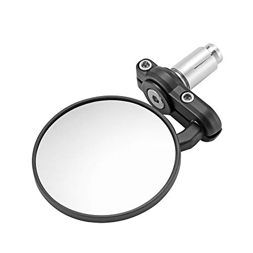 Houkiper 2Pcs Universal Motorcycle Mirror Handle Bar End Rearview Side Mirrors Motor Accessories - Thumbnail 3