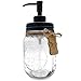 Mason Jar Soap Dispenser - Kitchen Soap Dispenser, Dish Soap Dispenser - Farmhouse Decor Hand Soap Dispenser for Bathroom or Lotion Dispenser (16 Oz, 304 Stainless - Rustproof Oil Rubbed Bronze Pump)