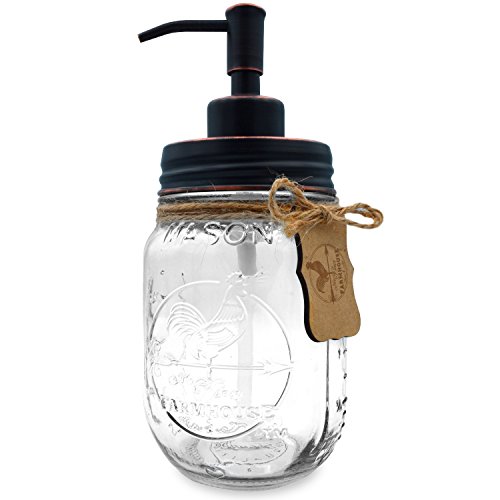 image for Premium Home Quality Premium Rustproof Stainless Steel Mason Jar Soap 