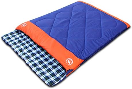 Famous Juggle Double Sleeping Bag & unzipped into 2 Individual Sleeping Bags & Perfect for Camping,Travel.