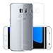 AMUOC Galaxy S7 Case, Shock Absorption TPU Bumper + Scratch Resistant Clear Hybrid Protective Case Hard Cover clear