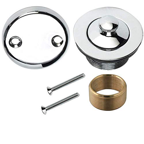 WG-100 Conversion Kit Bathtub Tub Drain Assembly, All Brass Construction (Chrome Finish) - Thumbnail 3