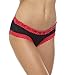 Sofishie Sexy Midnight Open Back Bow-Tie Panty/Panties/Underwear - Red - XL