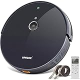 Robotic Vacuum Cleaner, with 1800Pa Ultra Strong Suction, Robot Dust and Pet Hair Cleaning, Smart Navigation, 360°Sensor Protection, Self-Charging, Super Quiet/Slim, Ideal for Hard Floor, Thin Carpets