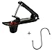 Cherry Pitter, Cherry Stoner with Food-Grade Silicone Cup, Space-Saving Lock Design and Lengthened Splatter Shield Includes S Shaped Hook