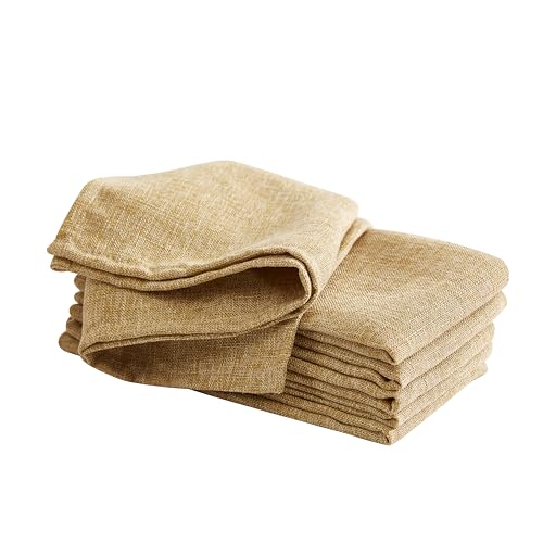 Laura Ashley Harper Set of 6 Napkins, 18" x 18", Gold