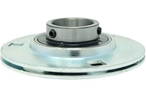 MAPLE ACE UCPF207-22 Pressed Steel Housing Round Flanged 3-Bolt with Insert Bearing 1-3/8" UC207-22
