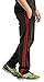 CONVERSION Mens Athletic Sports Pants (Black/Red)L