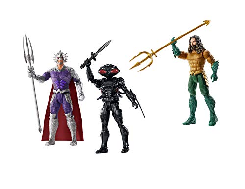 Aquaman DC Comics, Orm & Black Manta 6" Action Figures, 3-Pack Collection