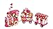 Valentine Tabletop Love Express Train - Cute 3 Piece Set - Valentine's Day Home Decor and Centerpieces