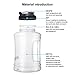 Water Bottle 2.5L Large Water Jug with Handle BPA Free Plastic Sports Water Bottle Wide Mouth and Leakproof for Outdoor Gym Travel Office Home