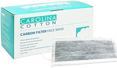Carolina Cotton Carbon Filter Face Mask - 50ct/box