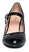 J. Adams Mary Jane Oxford Pumps - Cute Low Kitten Heels - Retro Round Toe Shoe with Ankle Strap - Kym