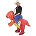 Inflatable Rider Costume Riding Me T-Rex Fancy Dress Funny Dinosaur Dragon Funny Suit Mount Adult