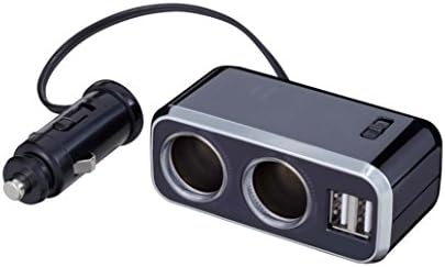 ナポレックス 車用 シガーソケット分配器 2連 Usb端子2口 コードタイプ Fizz