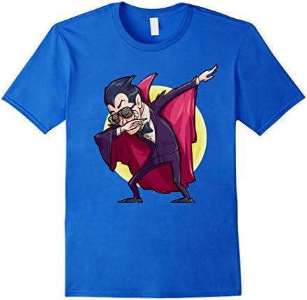 Mens Dabbing Count Dracula Wearing Shutter Shade Glasses T-Shirt Medium Royal Blue