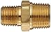 Anderson Metals - 56123-0402 Brass Pipe Fitting, Reducing Hex Nipple, 1/4