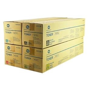 Image of Genuine Konica Minolta TN-711 CMYK Set for Bizhub C754 C654 A3VU-SET