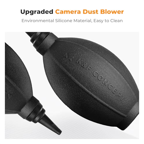 K&F CONCEPT 4 in 1 Cleaning Kit (Cleaning Cloth + Microfibre Cloth + Photo Bulb) for SLR Camera Lens