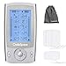 OasisSpace Tens Unit EMS Rechargeable Dual Channel Muscle Stimulator Machine with 8 Pads, Electrode Massager, Electronic Pulse Massager