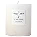 Aroma Naturals Patchouli and Frankincense Essential Oil White Scented Pillar Candle, Meditation, 3 inch x 3.5 inchthumb 2