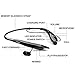 GRDE Wireless Stereo Bluetooth Neckband Hands-Free Headsets Headphones for Smartphones & Tablets - Black