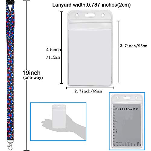 Lanyard with ID Badge Holder Vertical lanyards for Keys Women Kids Cruise Ship Card id Badges Holder YOUOWO Hall Pass Lanyards Cruise Lanyards Breakaway Safety Quick Release Office Neck Safety Lanyard