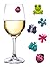 Simply Charmed Wine Glass Charms with Magnets - Drink Markers Set of 6 Fun Summer Cocktail Identifiers with Ladybug Frog and Flower Wine Charms