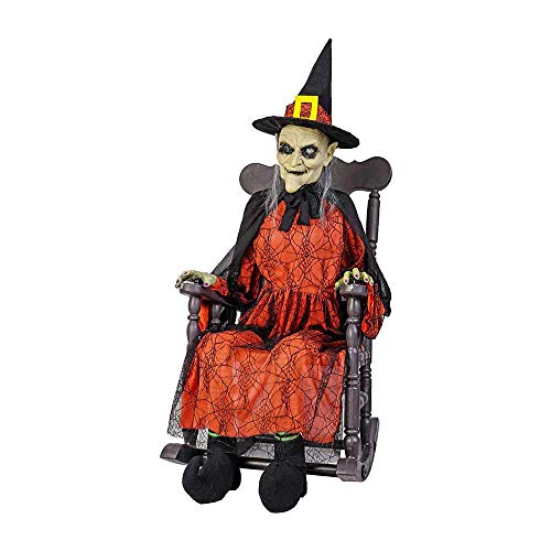 Home Accents Holiday 51 in. Animated Witch in Rocking Chair
