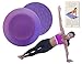 Purple Yoga & Pilates Pads 2 Pack + Travel Bag + Workout E-Book. Mat Support Comfort Padded Discs for Knee Hand Wrist. 3/4 Inch Thick Silicone Cushion Eliminates & Protects Joints Injuries.