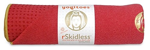Yogitoes Skidless yoga mat towel - Garnet