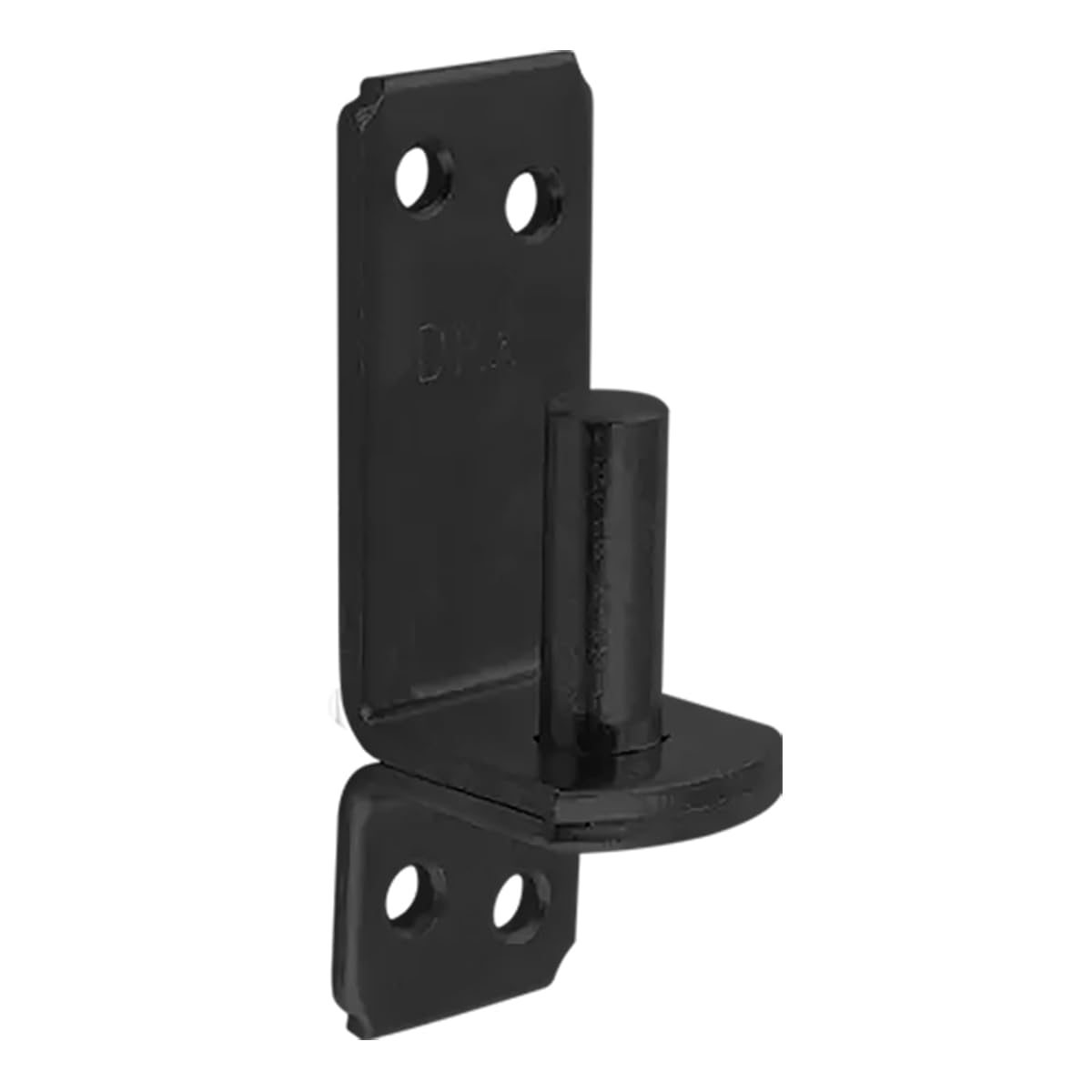 104mm x 35mm x 13mm (11mm) Black Heavy Duty Hinge Pin Gate Hinge Brackets Galvanised Steel (Pack of 2) X07E/2