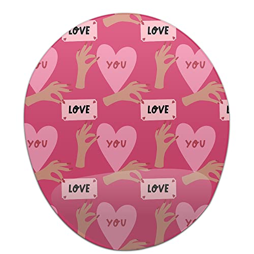 Bonamaison, Tapis de Souris Ergonomique avec Repose-Poignet - Impression numérique - pour Le Bureau et la Maison - 20 x 23 cm